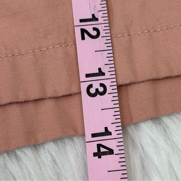 LOFT Size Medium Peach Color Shorts Casual‎ Drawstring Waist Mid Rise Pockets - Picture 11 of 13